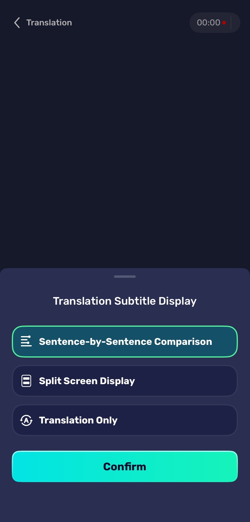 AI Phone Translation Subtitle Display