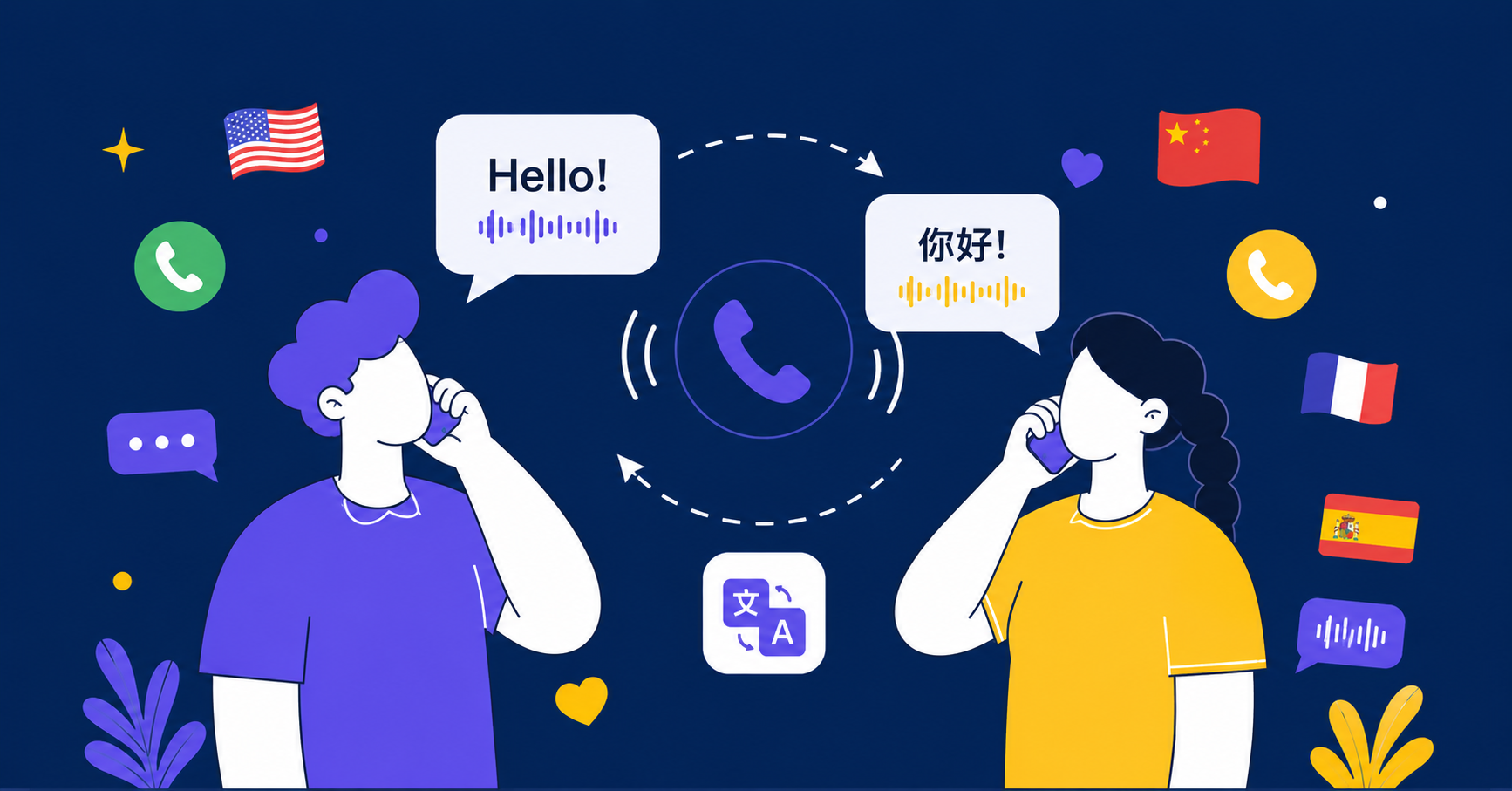 AI Phone phone call translation setup
