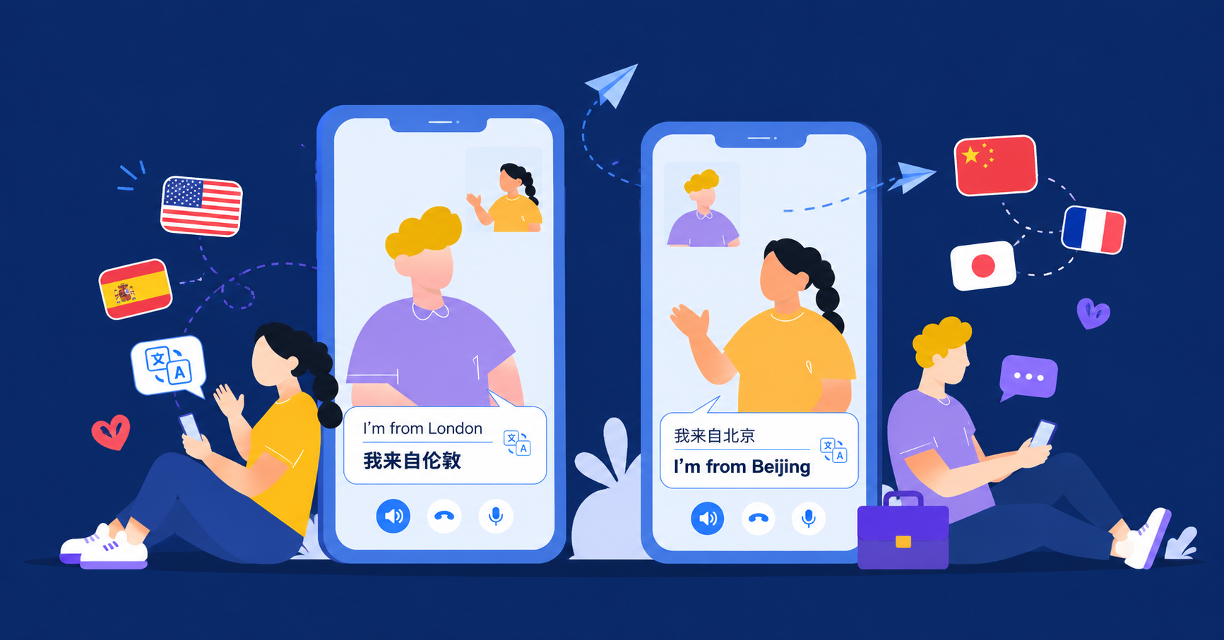 AI Phone video call translation setup