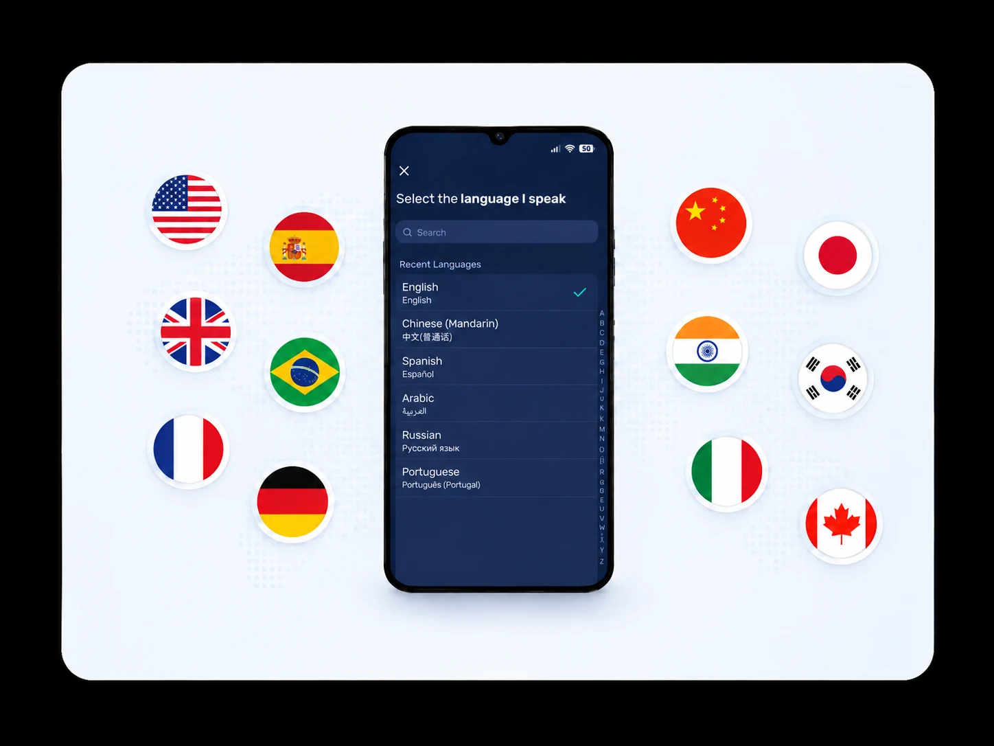Choose your conversation languages