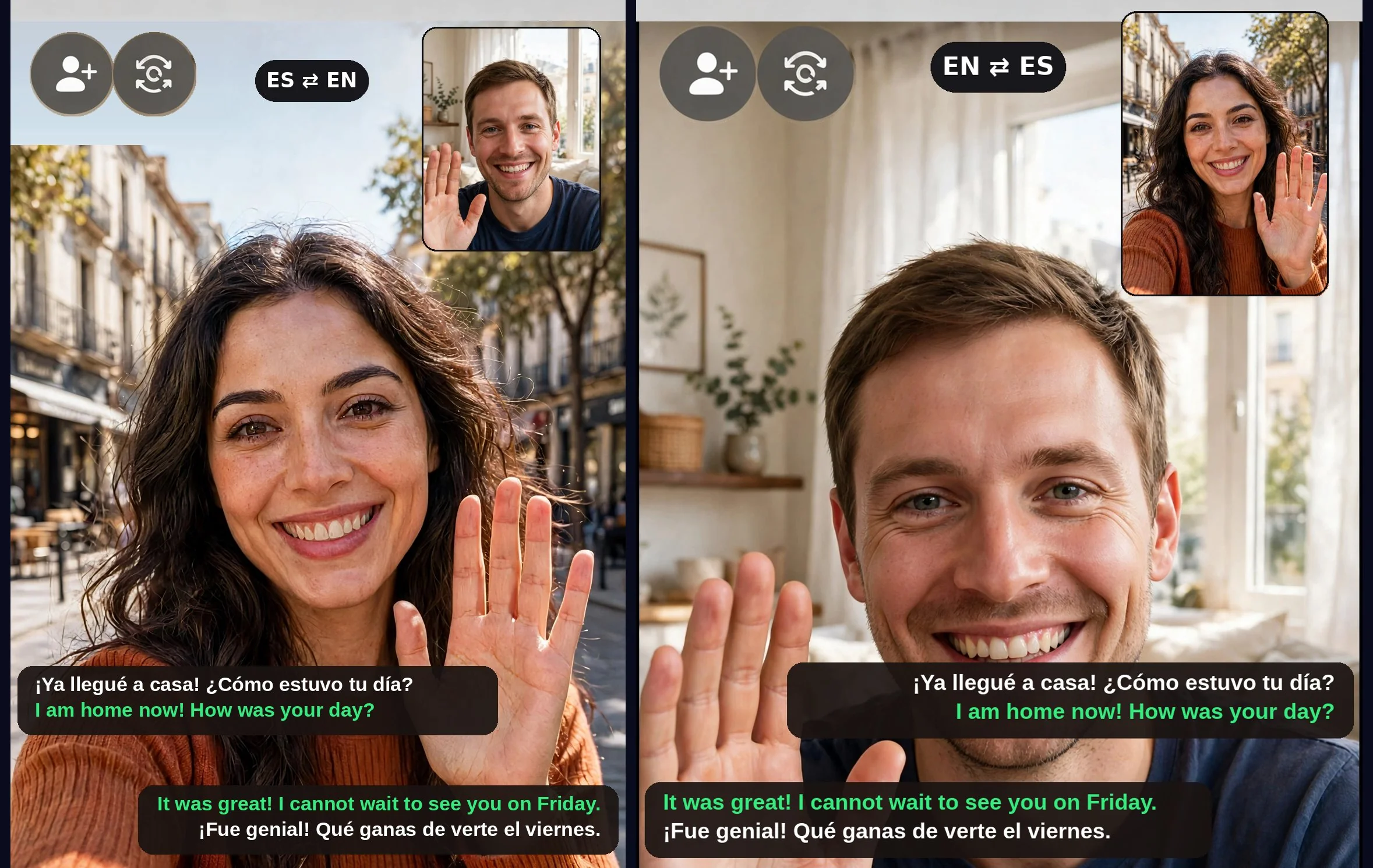 Friends and dating across languages